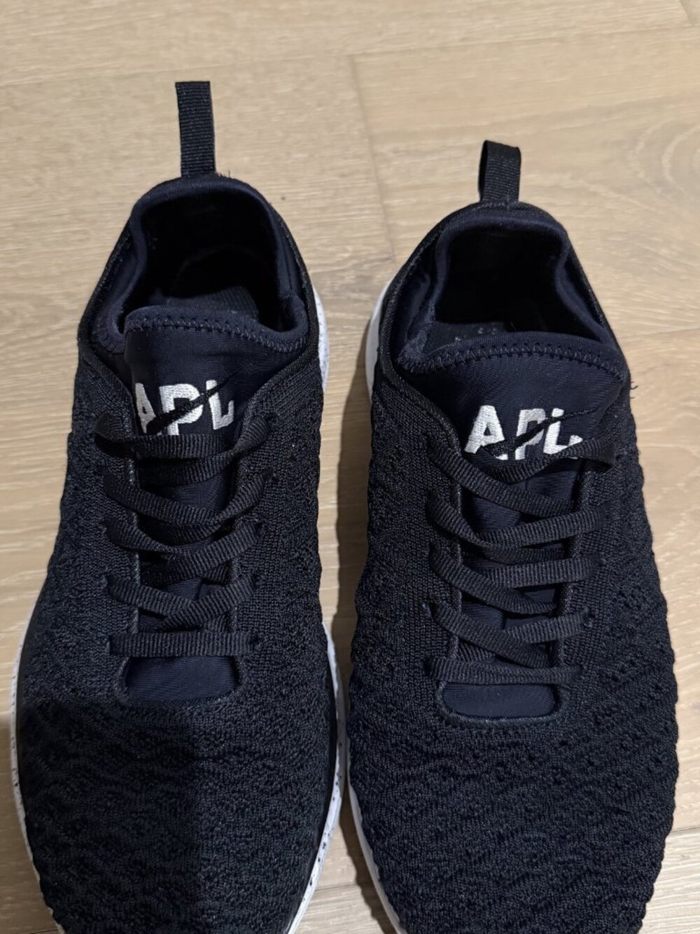 APL TechLoom Phantom Women's Black White Running Sneakers 7.5